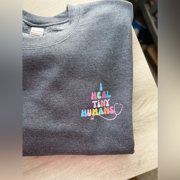 Pediatric Nurse Crewneck Sweatshirt - Made To Order - Picture 4 of 7